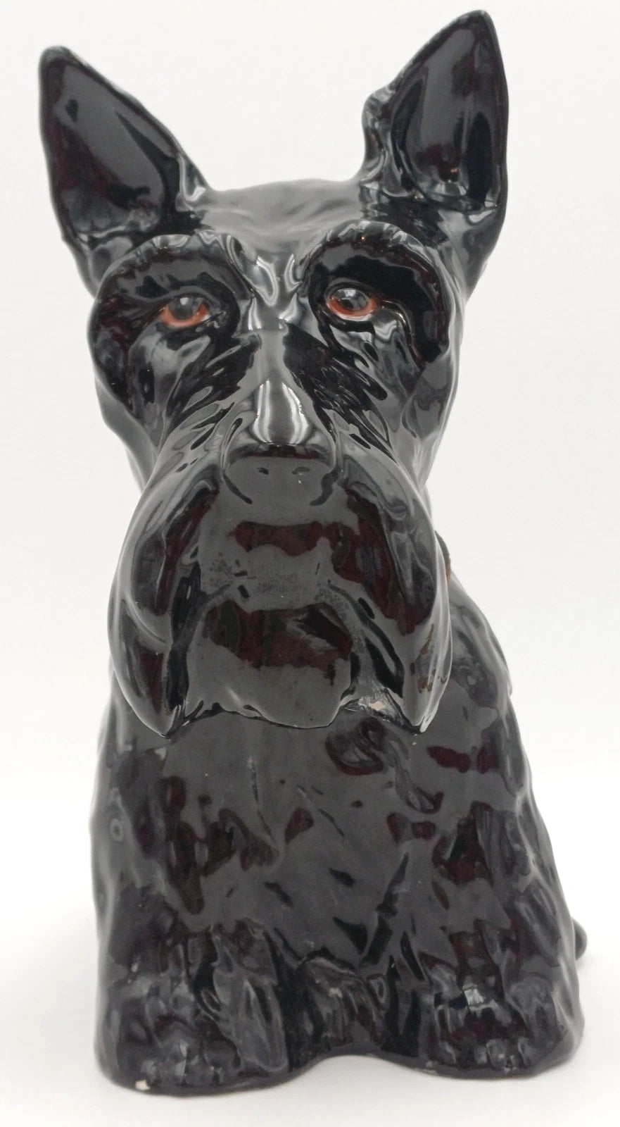 Black & White – Decanter Terrier Dog pubblicitario in ceramica