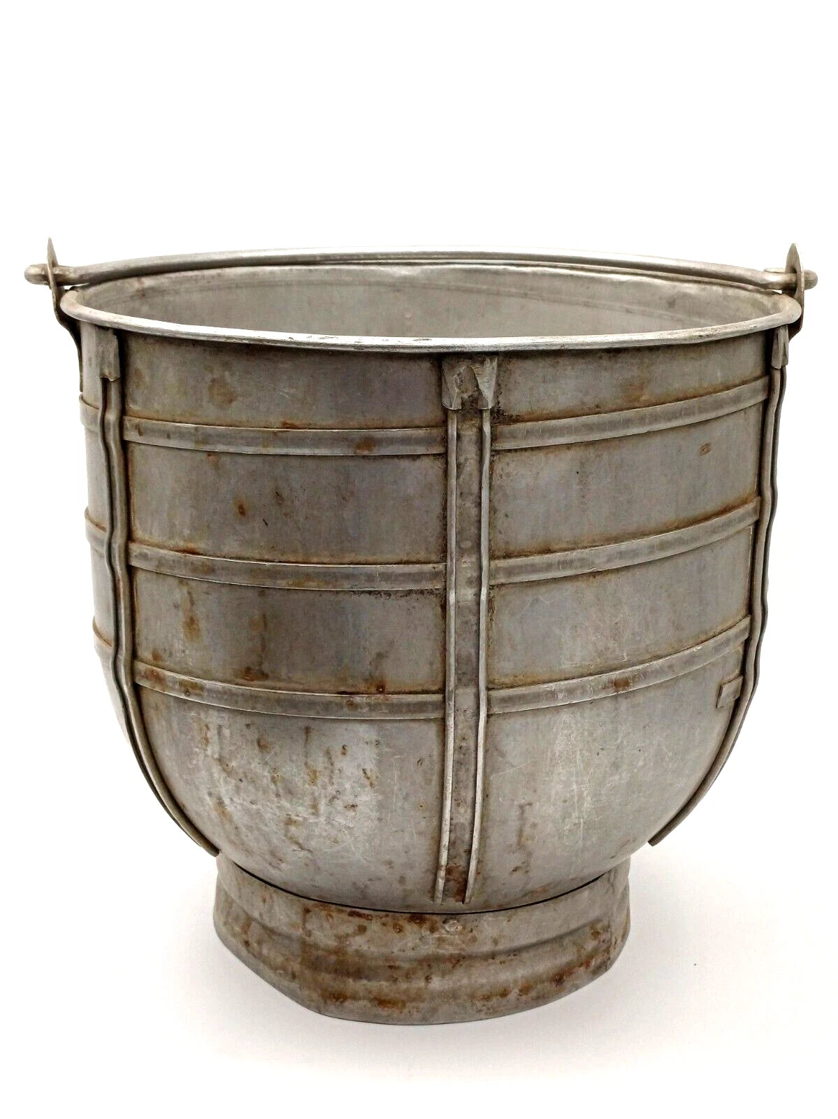 Coppia di secchielli in acciaio – Porta ghiaccio, porta legna, sottovaso.