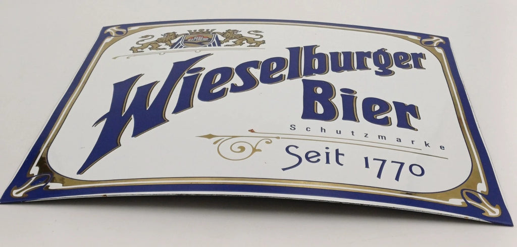 Wieselburger Bier – Insegna pubblicitaria in metallo smaltato
