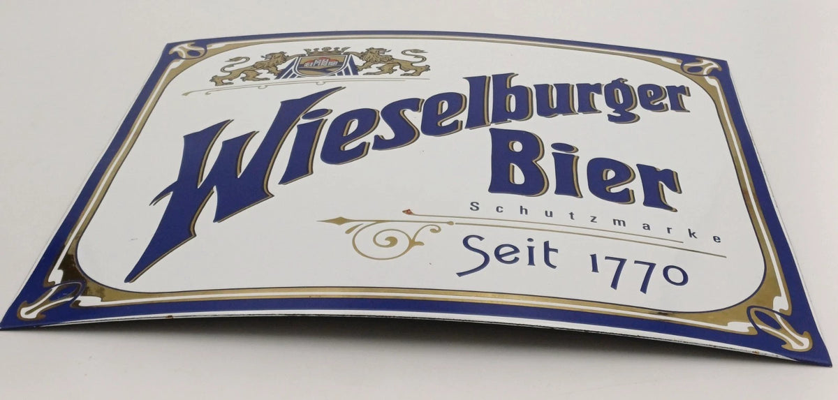 Wieselburger Bier – Insegna pubblicitaria in metallo smaltato