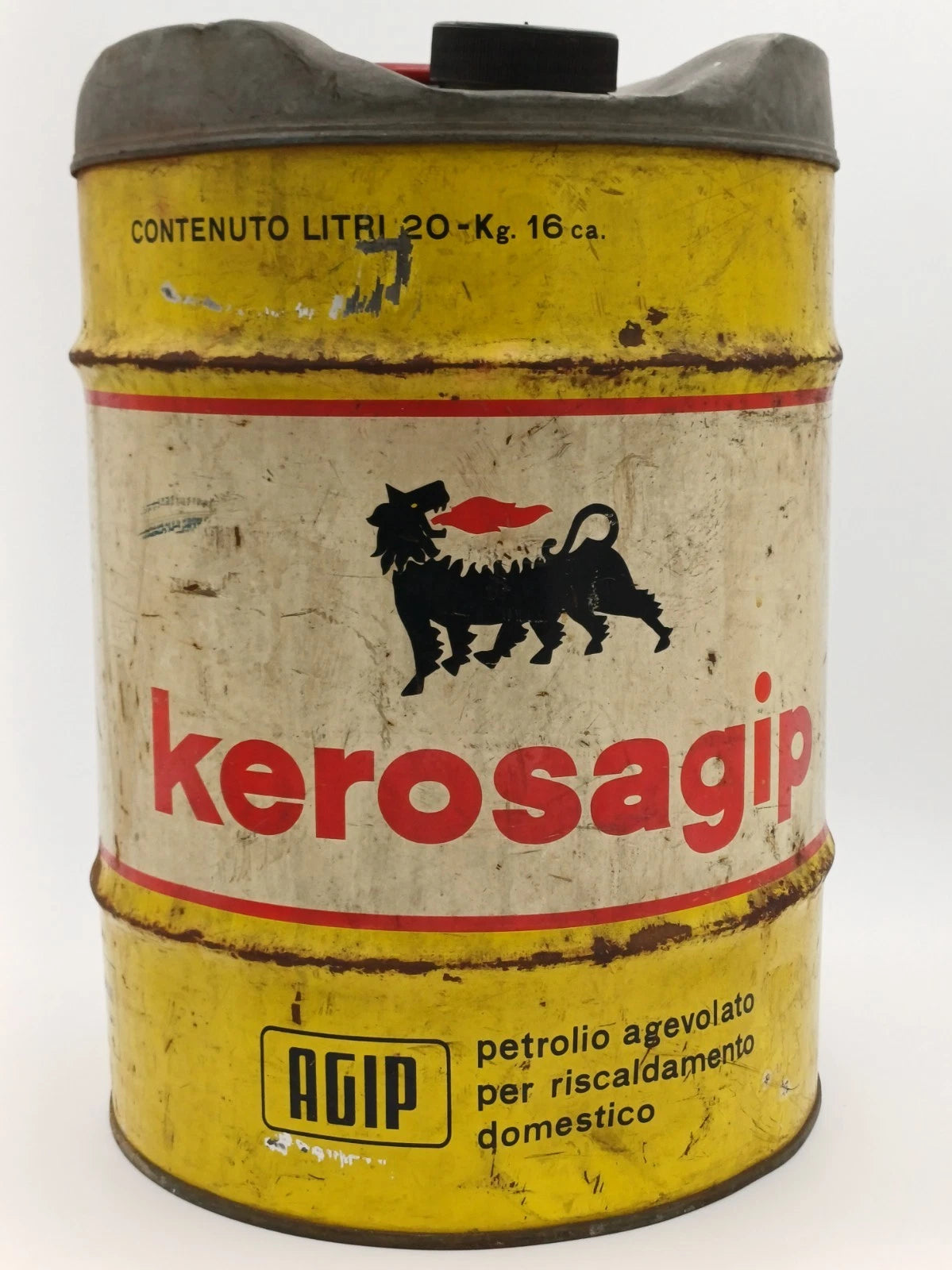 Agip Kerosagip – Bidone originale in latta da 20 litri