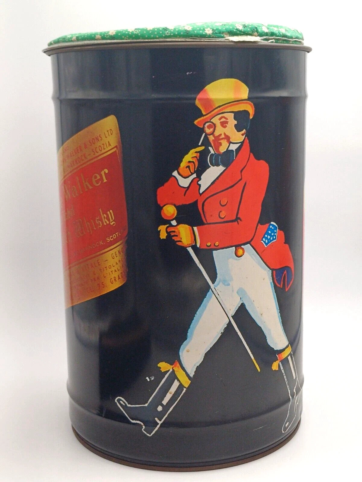 Johnnie Walker Red Label – Bidone pubblicitario in latta