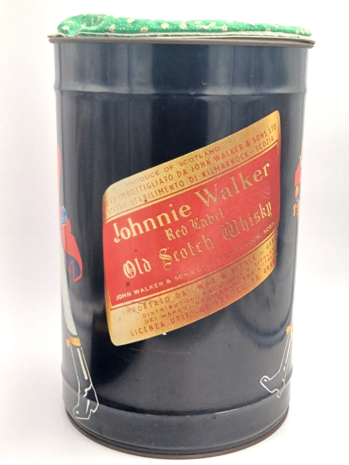 Johnnie Walker Red Label – Bidone pubblicitario in latta