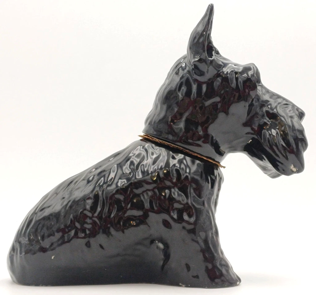 Black & White – Decanter Terrier Dog pubblicitario in ceramica