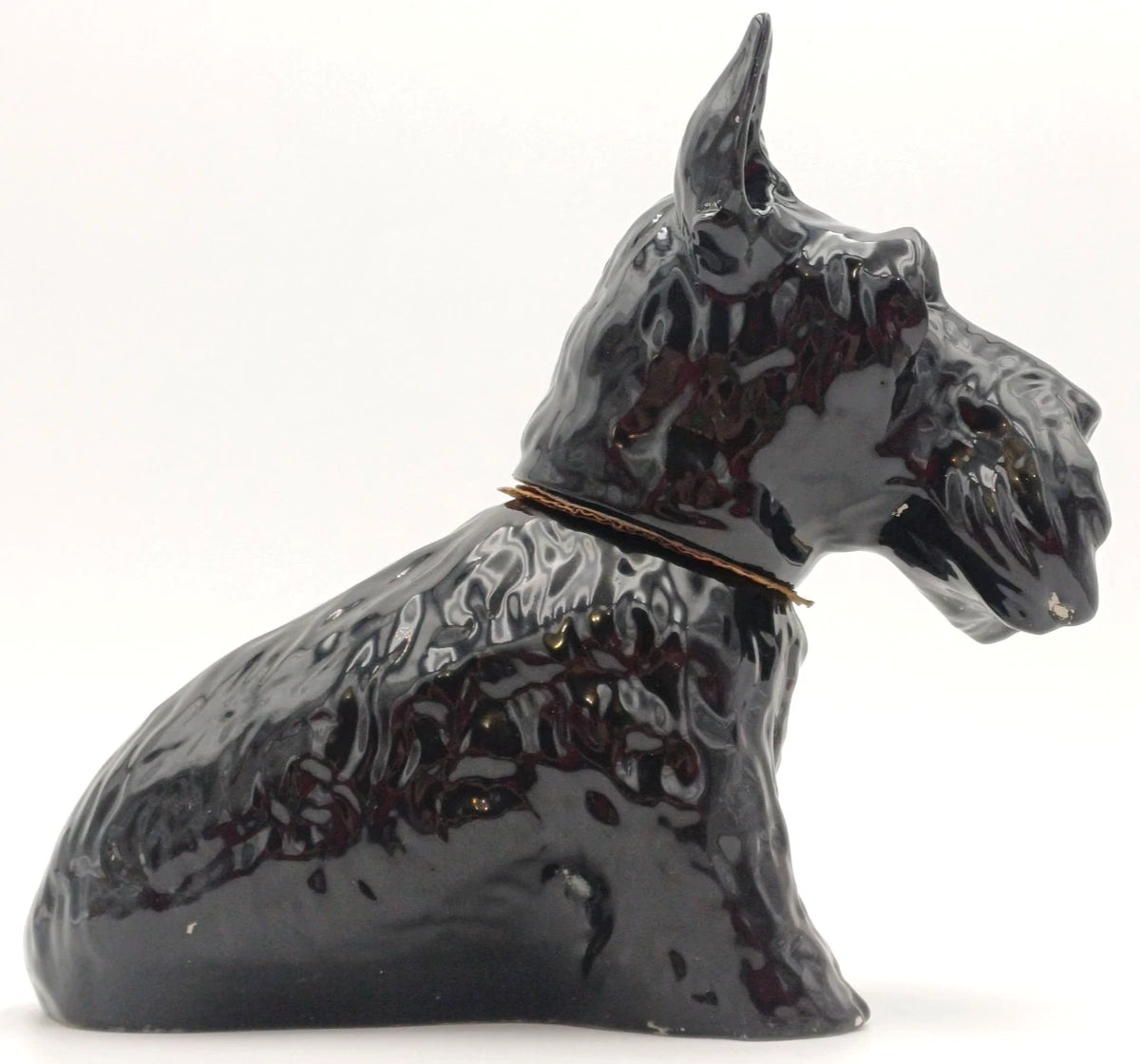 Black & White – Decanter Terrier Dog pubblicitario in ceramica