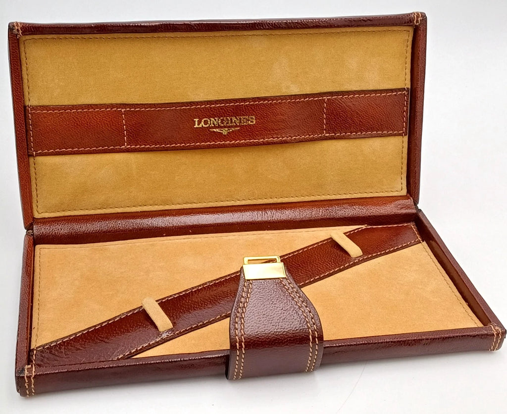 Longines – Custodia in pelle anni '60 per cronografo