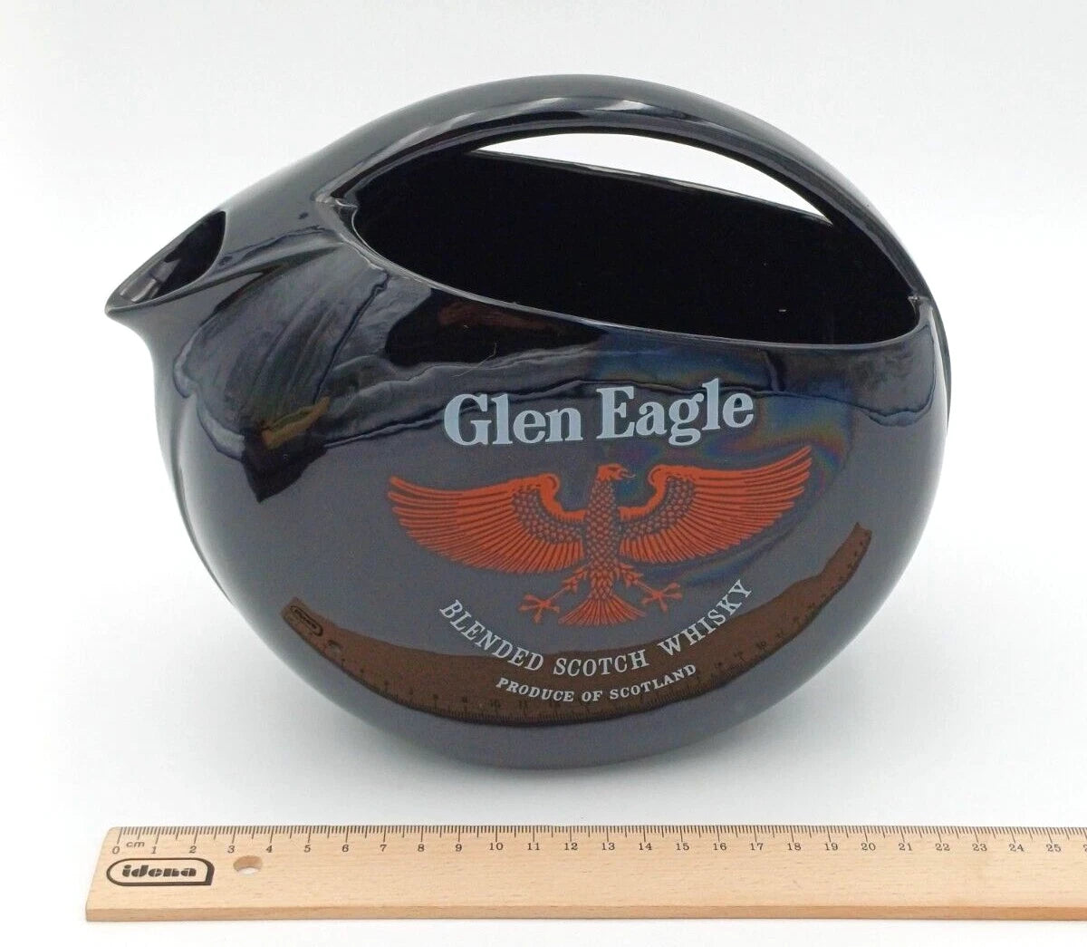 Glen Eagle Whisky – Caraffa pubblicitaria in ceramica Euroceramiche Vicenza