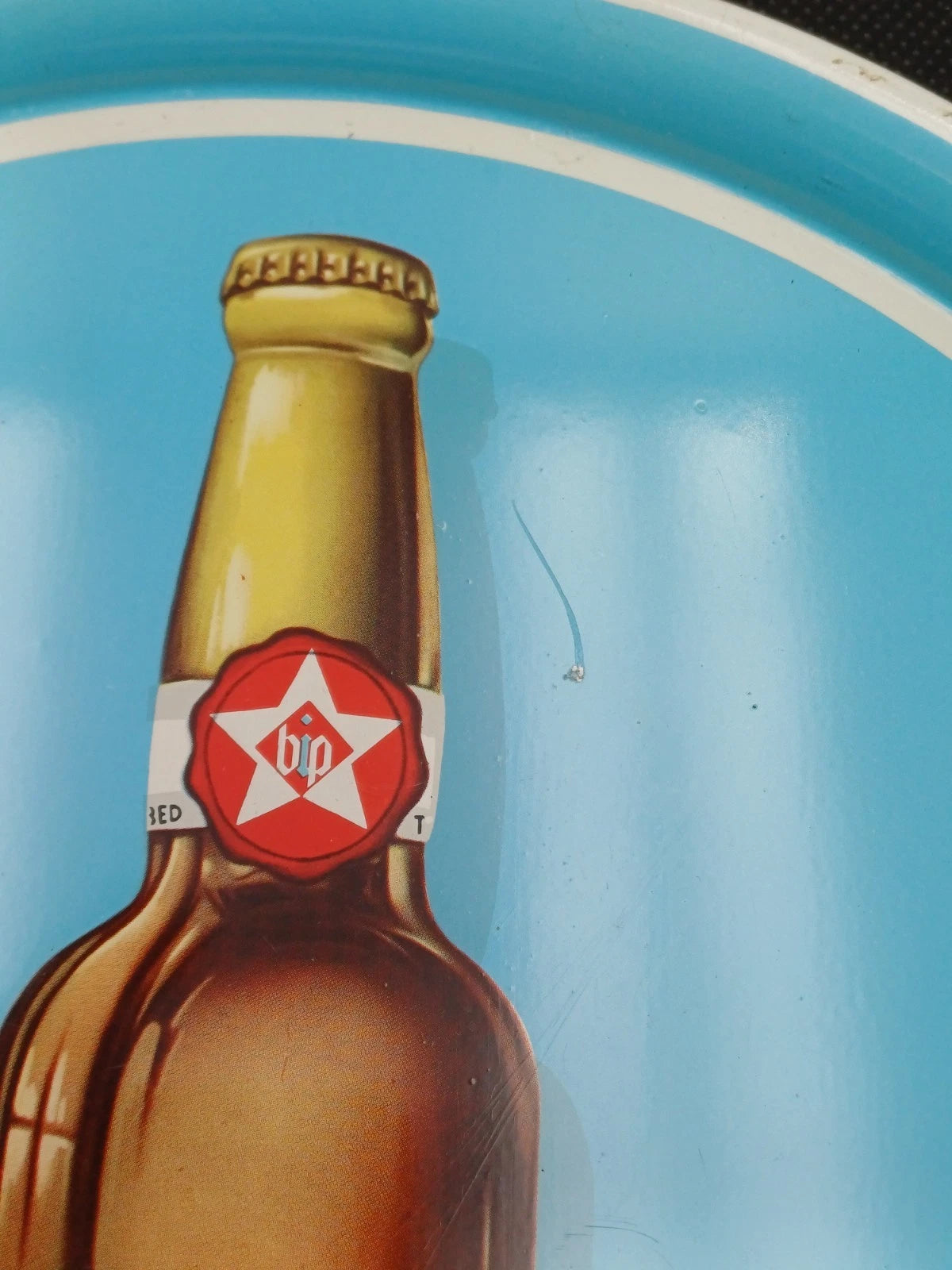 Itala Pilsen – Vassoio pubblicitario in latta anni '60