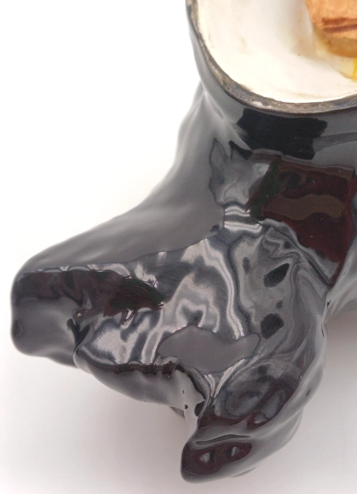 Black & White – Decanter Terrier Dog pubblicitario in ceramica