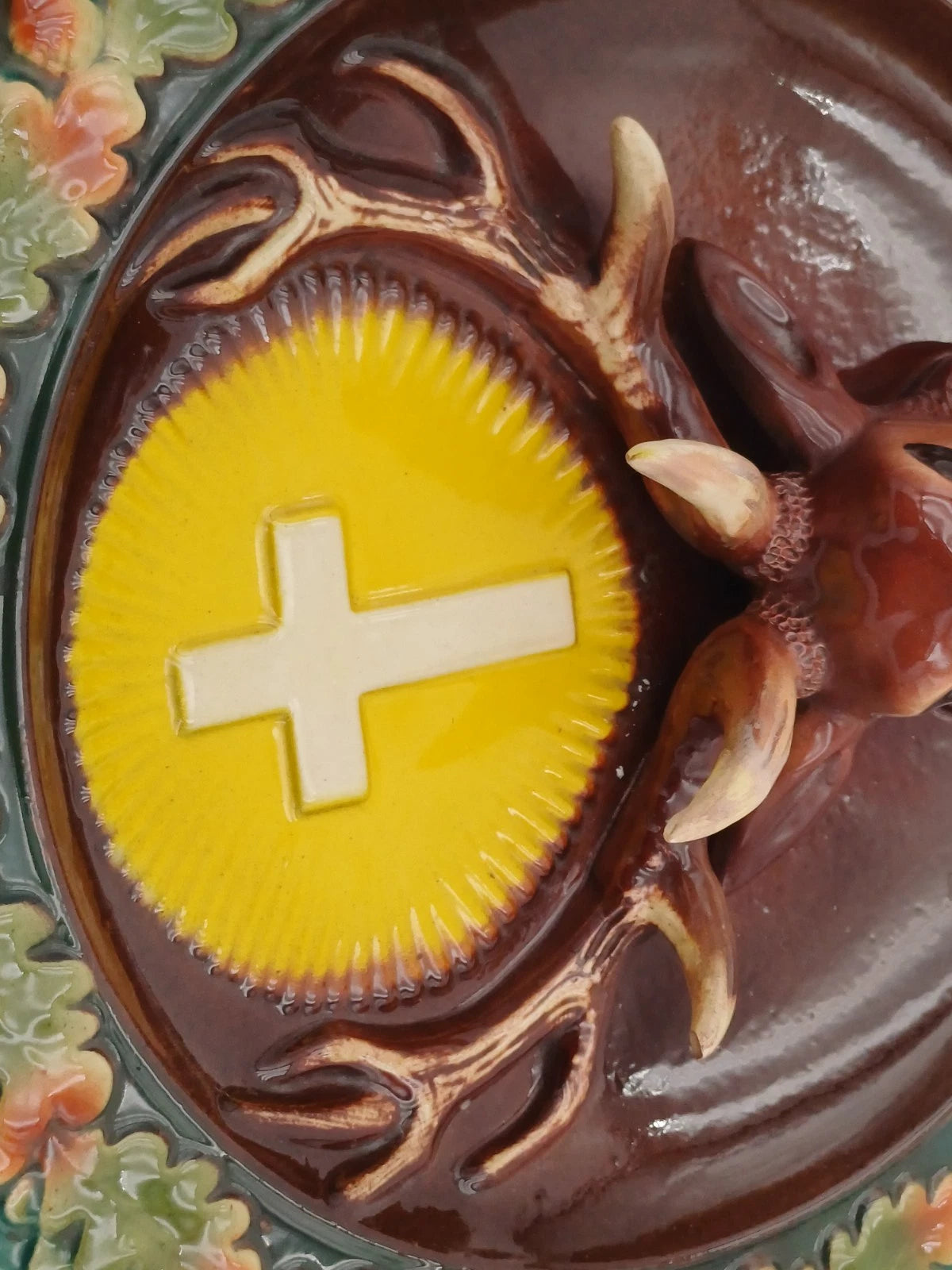 Jägermeister – Piatto pubblicitario in ceramica con cervo in 3D