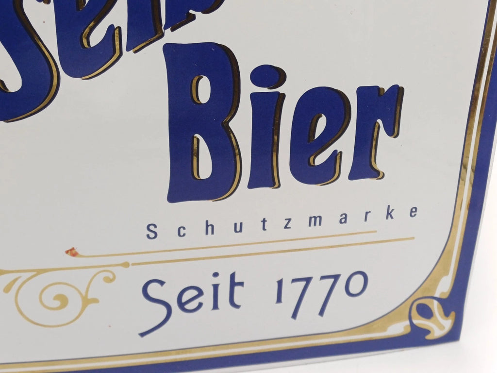 Wieselburger Bier – Insegna pubblicitaria in metallo smaltato