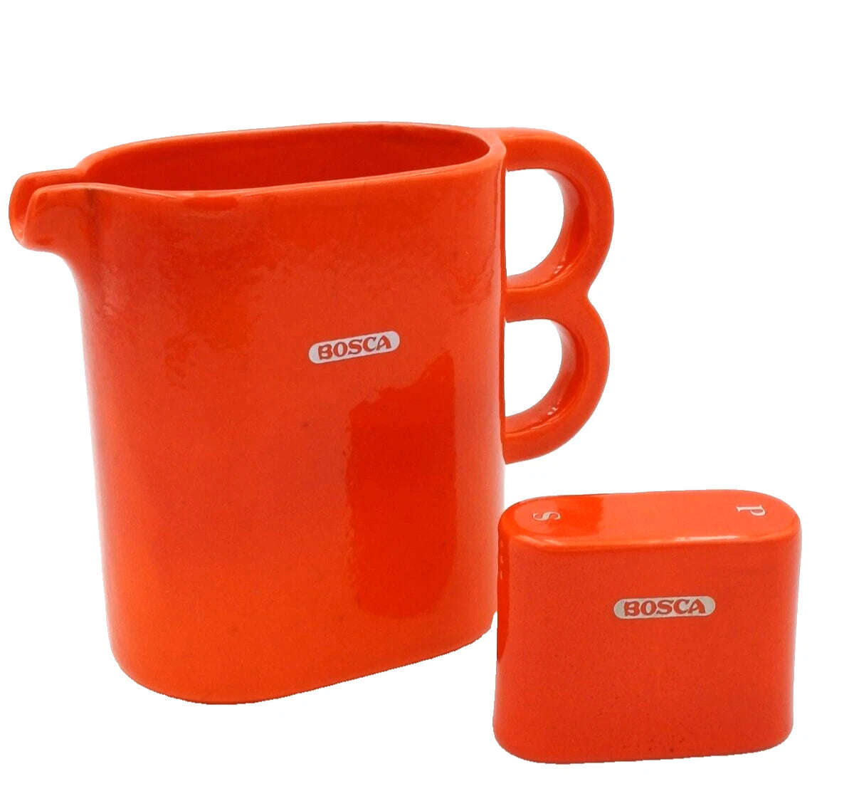 Set caraffa e sale/pepe in ceramica smaltata – Bosca Spumanti