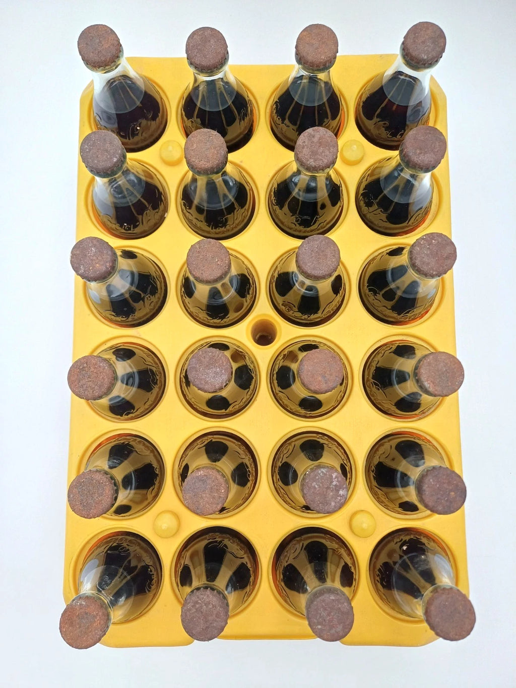 Coca-Cola – Cassetta originale con 24 bottiglie in vetro – 1977