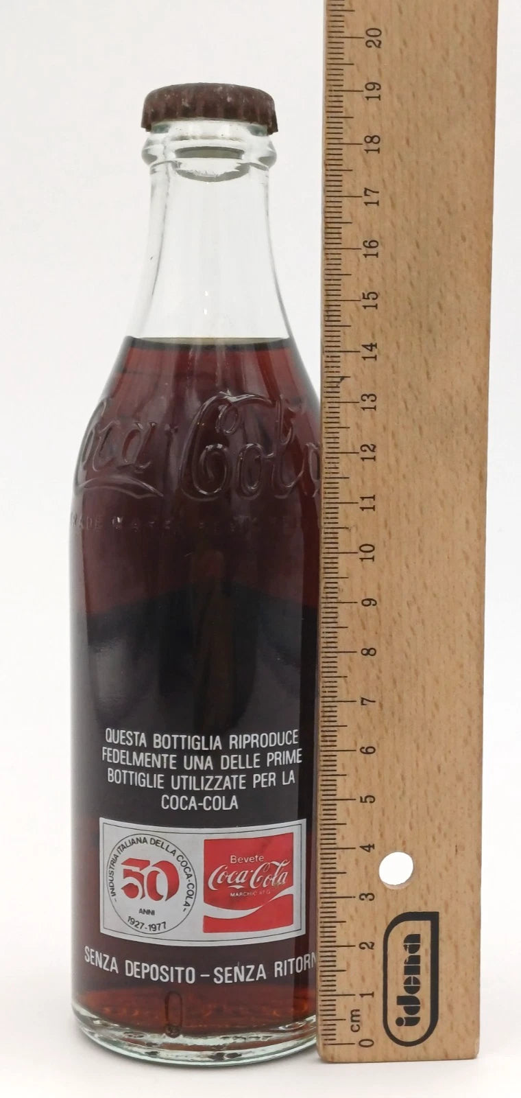 Coca-Cola – Cassetta originale con 24 bottiglie in vetro – 1977
