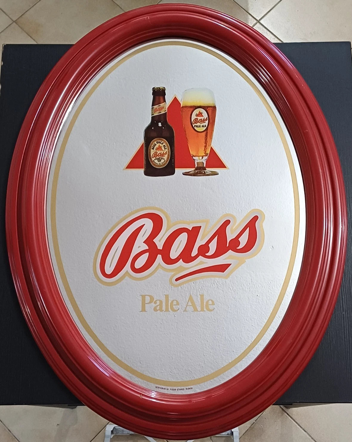 Bass Pale Ale – Quadro a specchio pubblicitario vintage
