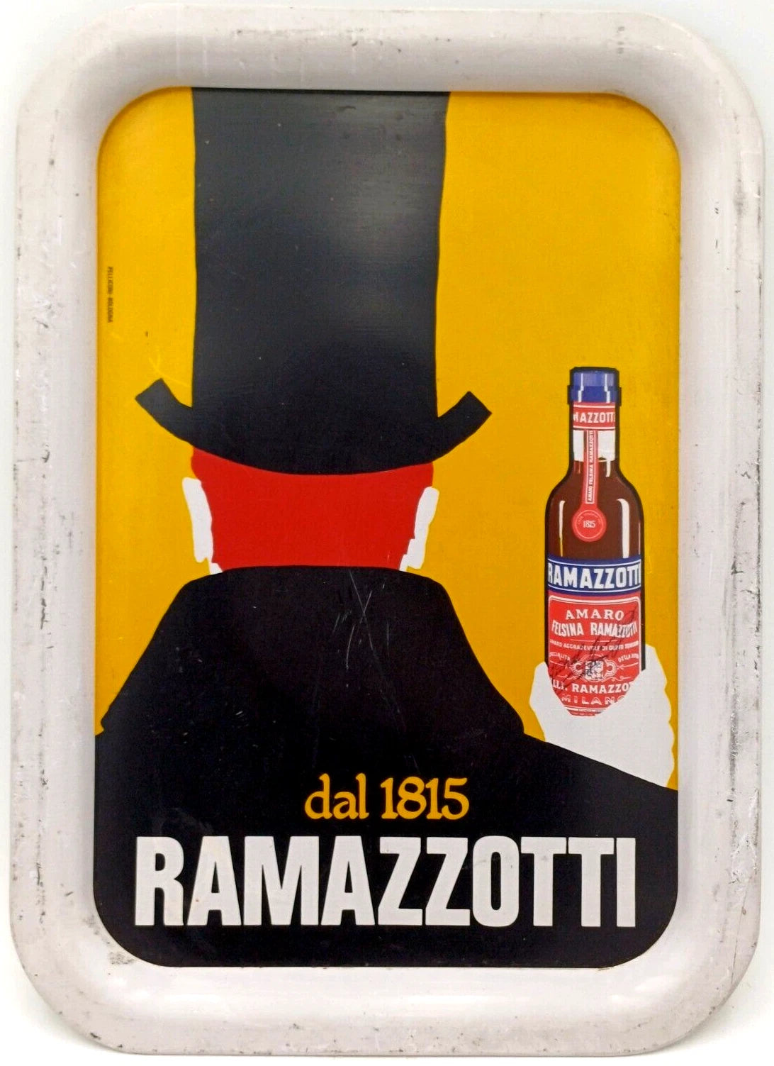 Ramazzotti – Raro vassoio pubblicitario vintage anni '60