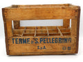 S.Pellegrino – Cassa originale in legno per acqua minerale, primi '900