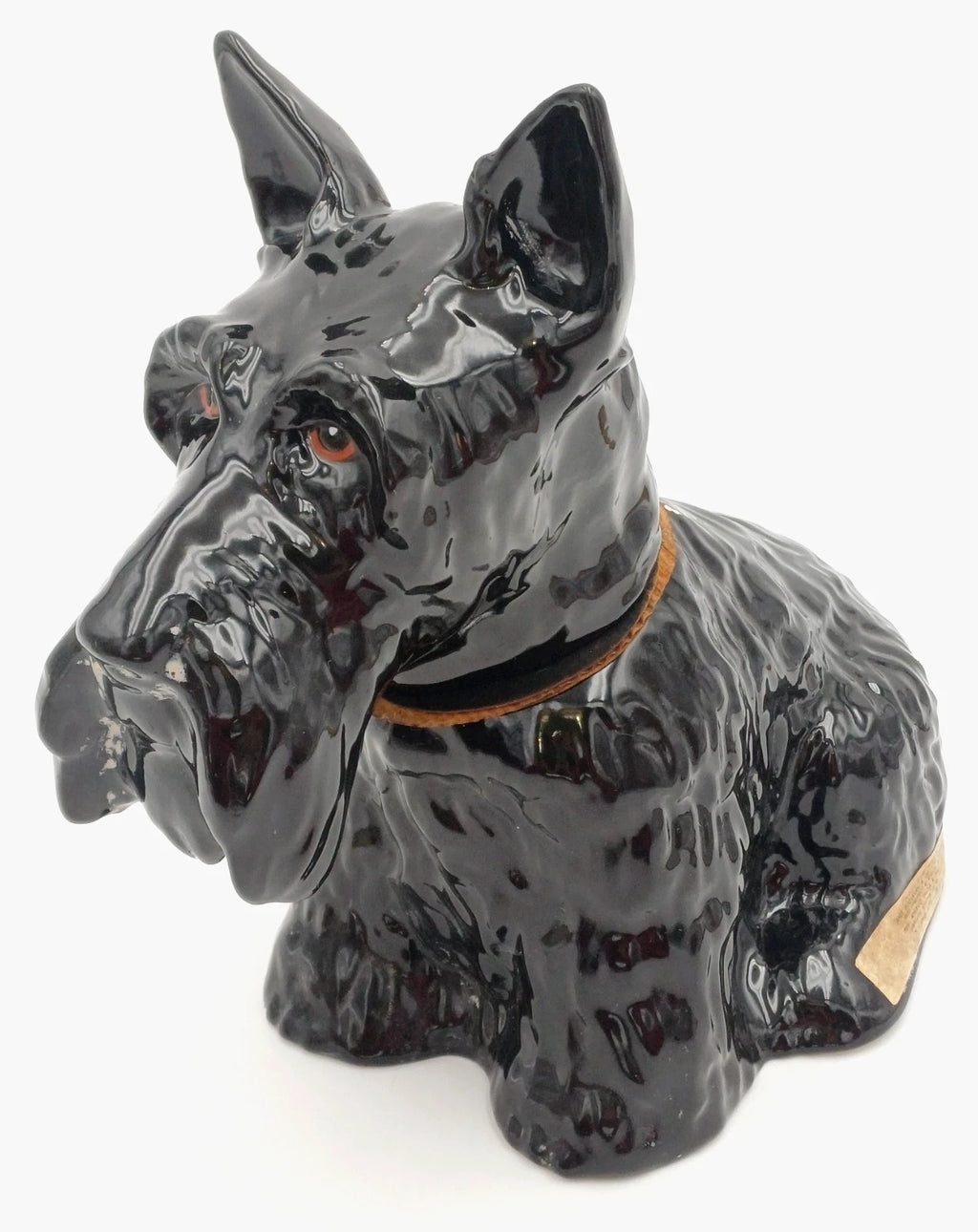 Black & White – Decanter Terrier Dog pubblicitario in ceramica