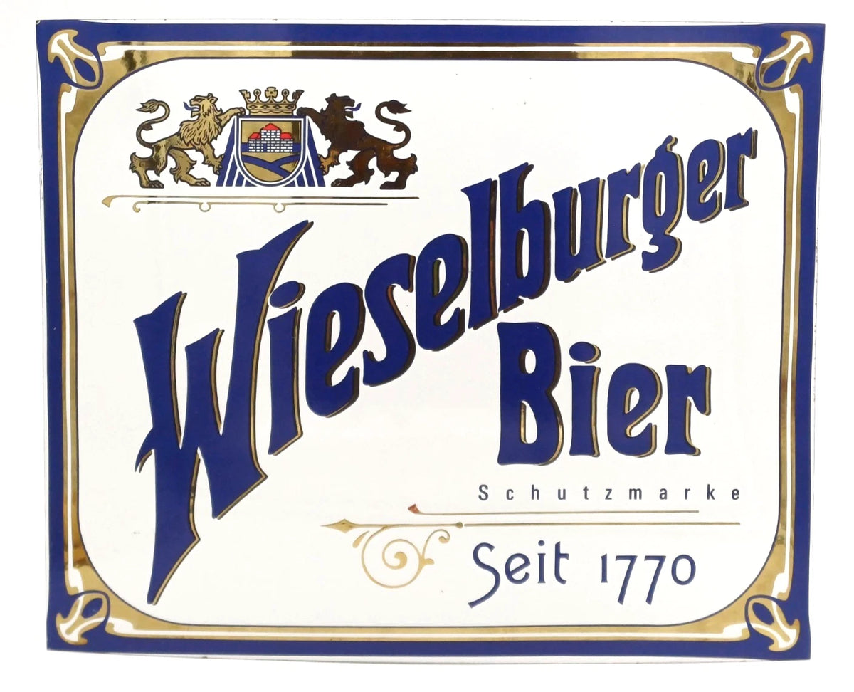 Wieselburger Bier – Insegna pubblicitaria in metallo smaltato