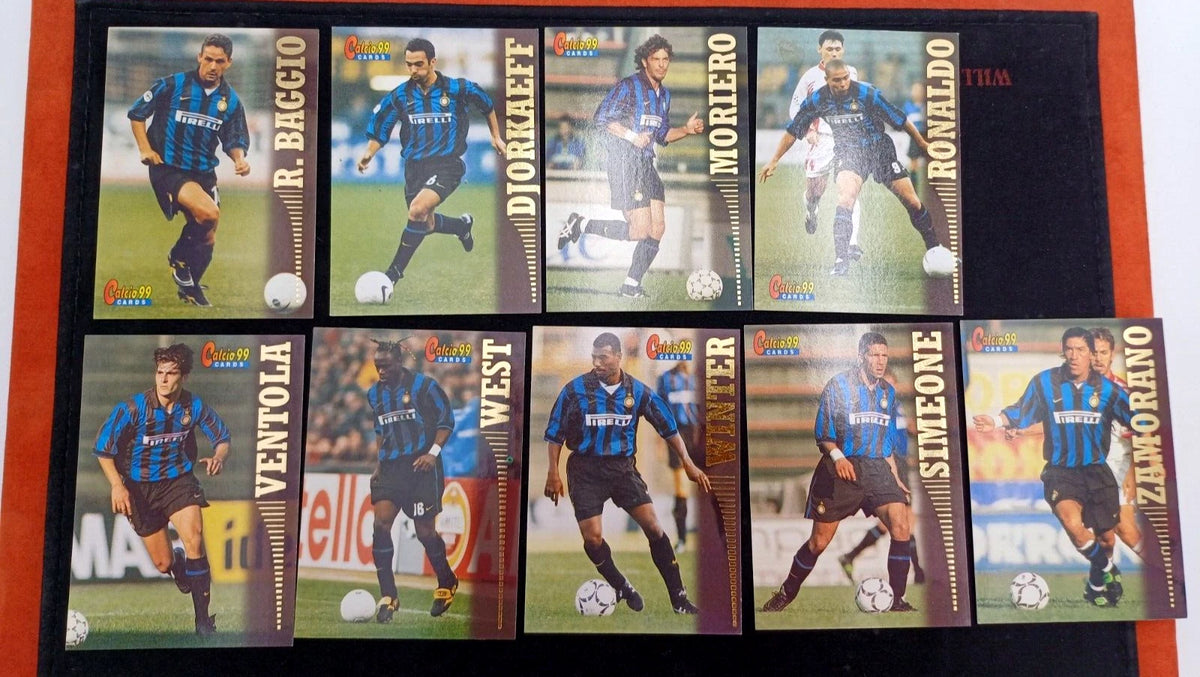 Panini Calcio 1999 – Lotto 9 card Inter